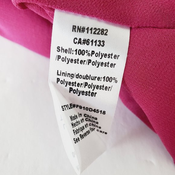 NWT Satin Raspberry Cocktail Dress/ wedding guest, cocktail formal ADELYN RAE - Picture 9 of 10